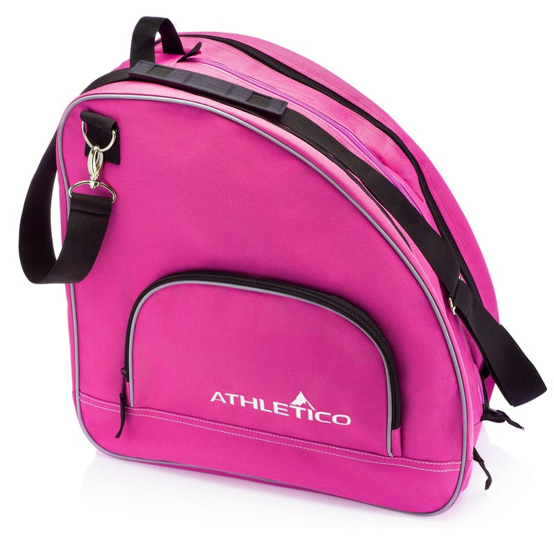 Athletico Ice & Inline Skate Bag - Premium Bag to Carry Ice Skates, Roller Skates, Inline Skates for Both Kids and Adults (Pink) - Image 1